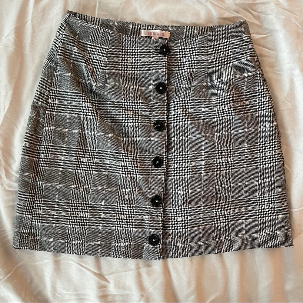 SOLD—Lottie moss plaid mini skirt